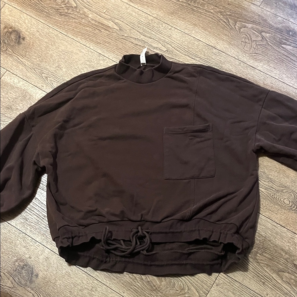 Brown Women's pull over sweatshirt